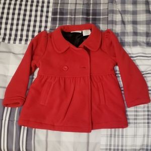 EUC Red Toddler Pea coat